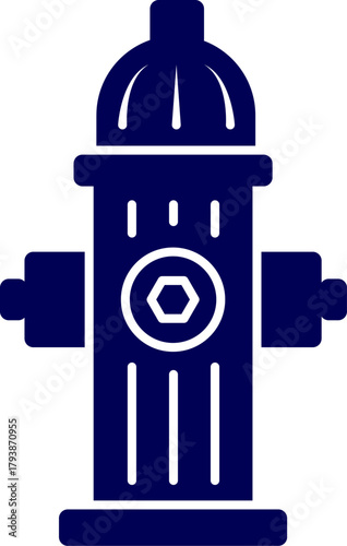 Fire hydrant silhouette. Vector of fire hydrant isolated on white background. Fire Hydrant icon. Creative element design from fire safety icons collection. vector illustration. 