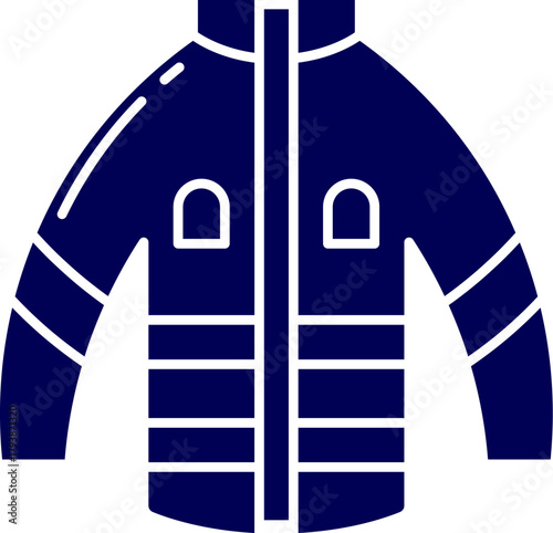 Firefighter jacket silhouette vector. Icon of firefighter jacket. Solid style Firefighter safety Uniform. Fireman Jacket. 