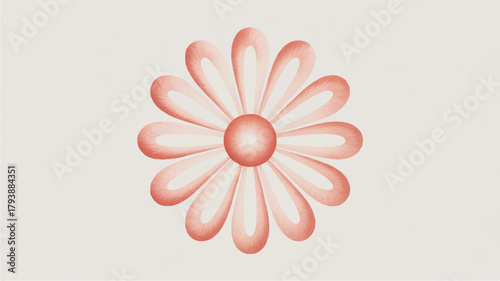 A captivating closeup of a delicate coral colored flower, its petals gracefully unfurling to reveal a vibrant center