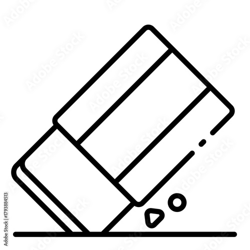 eraser icon for editing, school, drawing