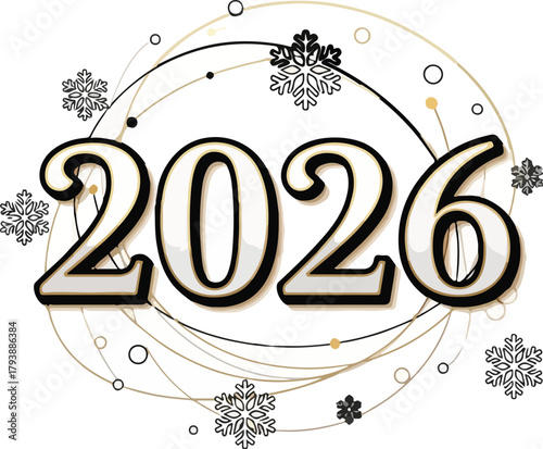 People celebrate 2026 New Year with festive Snowflakes and decorations