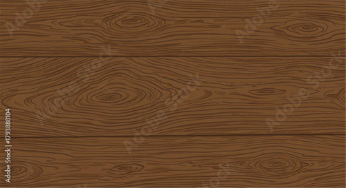 Realistic vector illustration of wooden planks showing the wood grain texture, perfect for backgrounds