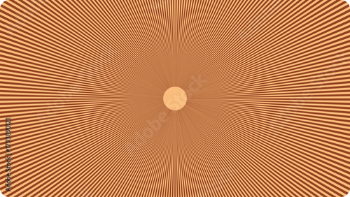 Hypnotic radial pattern with warm earth tones and fractal like symmetry