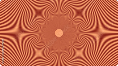 Hypnotic orange fractal pattern with radial symmetry and central abstract shape