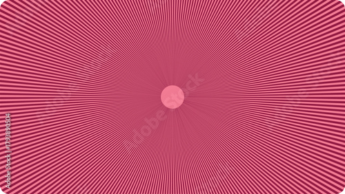Vibrant pink psychedelic radial pattern with intricate geometric symmetry