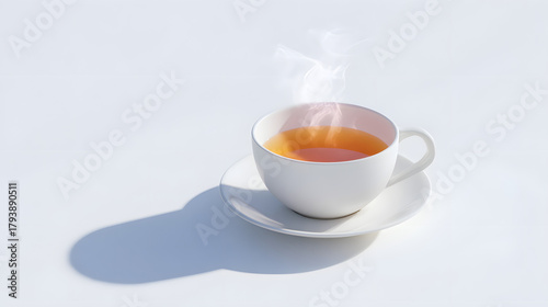 hot tea cup, generation AI 