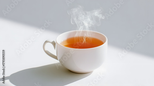 hot tea cup, generation AI 