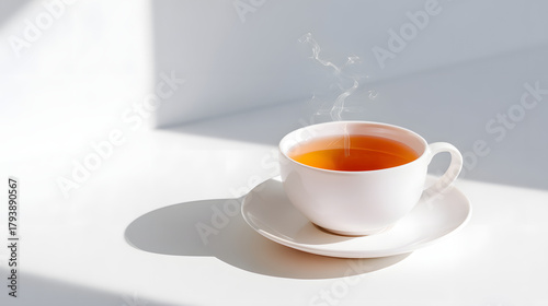 hot tea cup, generation AI 