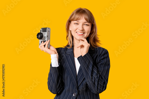 Beautiful young woman with ...