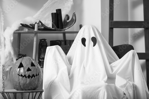 Person in Halloween costume...