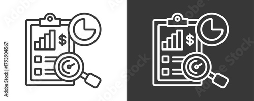 Kpi Icon Set Vector Collection Isolated In Black And White