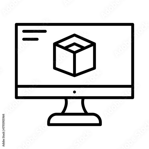 3d cube icon