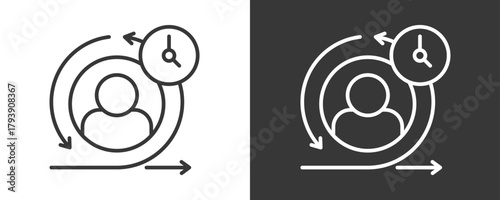 Scrum Icon Set Vector Collection Isolated In Black And White
