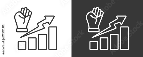 Motivation Icon Set Vector Collection Isolated In Black And White