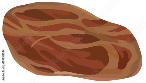 焼いた牛肉のイラスト ベクター素材