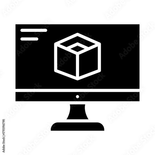 3d cube icon