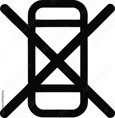 Do not tumble dry laundry care symbol