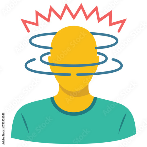 Stress resistance concept filled outline icon isolated vector illustration on white background