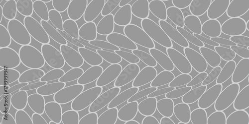 simple grey outline circle wave pattern art for banner poster background.