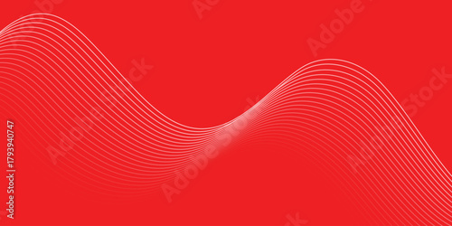 simple red white blend wave line design for banner poster background.
