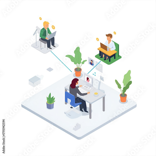 Modern Abstract Vector Illustration Set