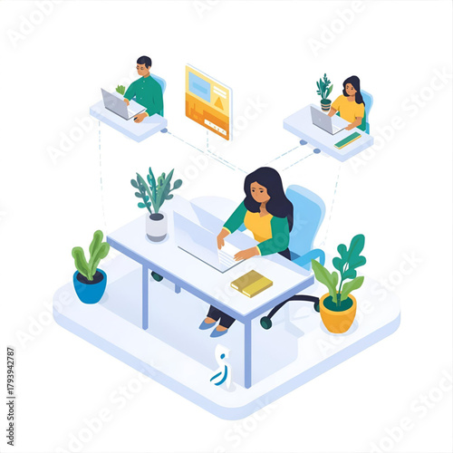 Modern Abstract Vector Illustration Set