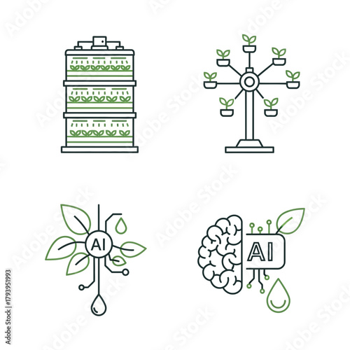 Innovative vertical farming and AI-driven agriculture concepts for sustainable future growth and intelligent resource management