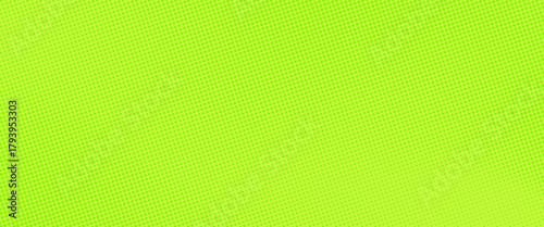 Green dot gradient. Subtle halftone gradation background. Lime green half tone pattern bg. Bright color vector gradient backdrop. Vibrant dotted spring season patern. Abstract summer grass wallpaper
