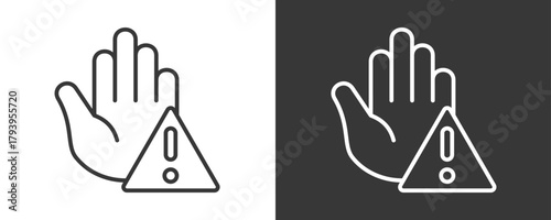 Prevention Icon Set Vector Collection Isolated In Black And White