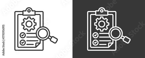 Management Icon Set Vector Collection Isolated In Black And White