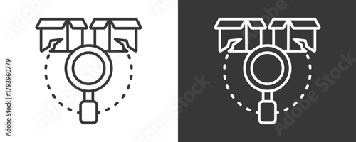 Analysis Icon Set Vector Collection Isolated In Black And White