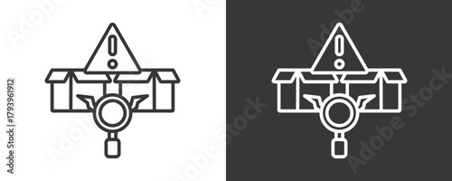 Defect Icon Set Vector Collection Isolated In Black And White