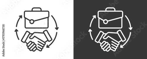 Integrity Icon Set Vector Collection Isolated In Black And White