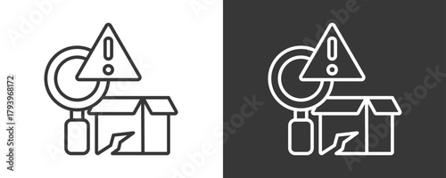 Defect Icon Set Vector Collection Isolated In Black And White