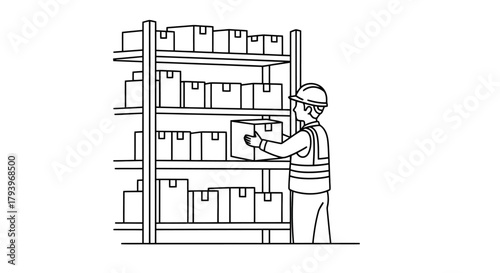 Experienced pharmacist organizing medicine in pharmacy shelves for healthcare and medication management