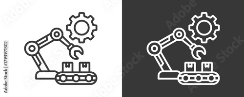 Industry 4 Icon Set Vector Collection Isolated In Black And White