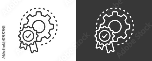 Quality Assurance Icon Set Vector Collection Isolated In Black And White