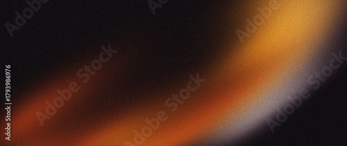 Black orange grey grainy texture background, with grain noise grungy empty space textured, abstract retro shine bright light and glow color gradient template poster banner backdrop cover design