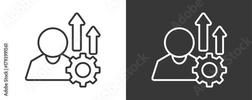 Improvement Icon Set Vector Collection Isolated In Black And White