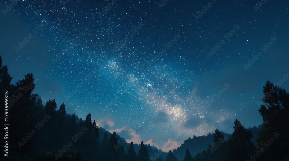 Naklejka premium aurora borealis over the mountains