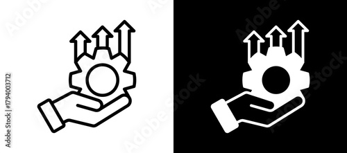 Improvement whiteblack icon