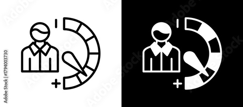 Performance whiteblack icon