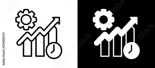 Efficiency whiteblack icon