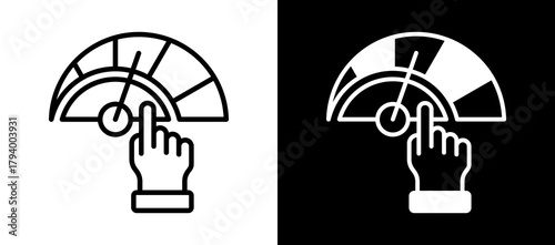 Performance whiteblack icon