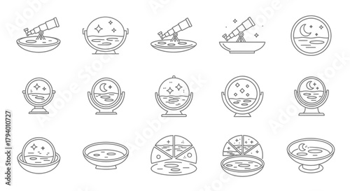 Astronomy and celestial icons