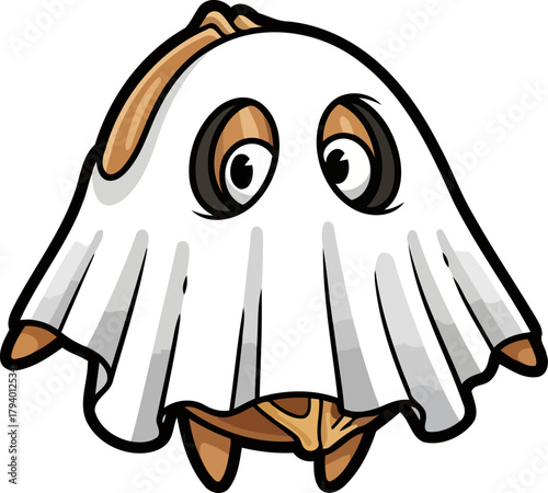 a humble forest dweller embarks on a whimsical adventure as a cute phantom, isolated on transparent background