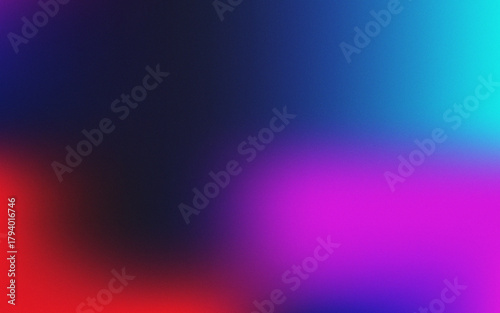 Smooth Blur Gradient of Blue Red Purple and Turquoise Colors for Contemporary Backdrop and Digital Presentation 120