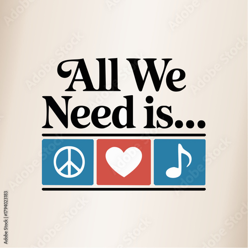 all we need is mixtape of peace love and melody blue red emblem trio