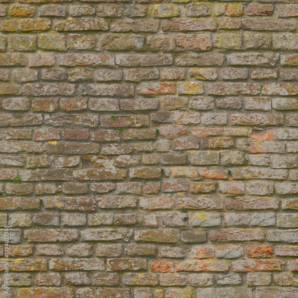 Obraz premium Distressed Rustic Brickwork Wall Seamless Texture Full Frame Background