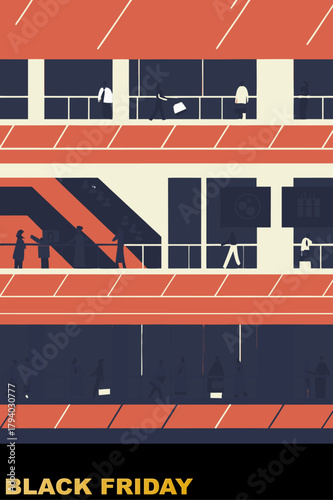 Black Friday sales illustrator